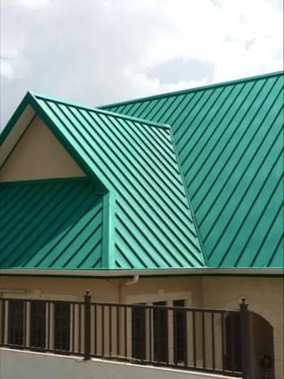 Completed green roofing installation on a residential property
